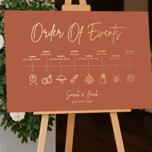 terracotta order of events sign