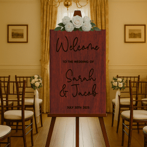 unique wooden wedding signs