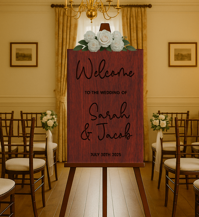 unique wooden wedding signs
