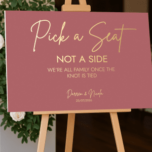modern bluch pink wedding scheme
