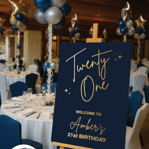 21st birthday welcome board