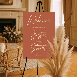 Welcome to the Wedding of Bride Featuring Groom
