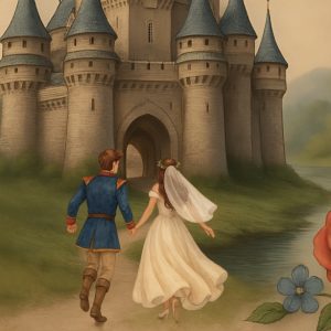 Brown hair wedding sign