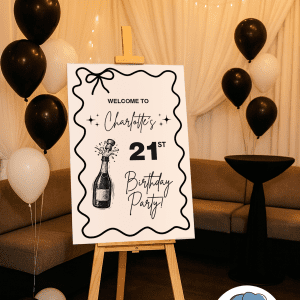 custom 21st birthday sign