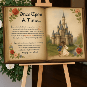 fairy tales wedding sign