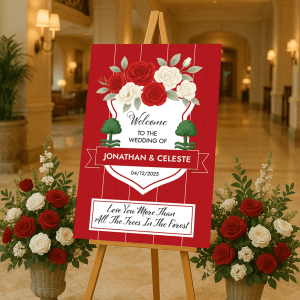 Nottingham Forest Football Wedding Sign