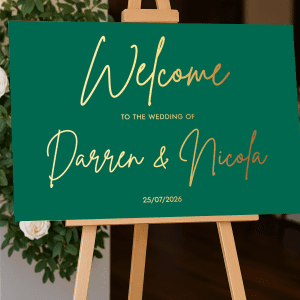 emerald welcome sign