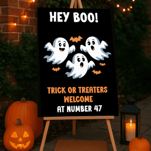 halloween porch decorations personalised trick or treat