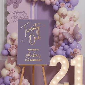 lilac party theme inspiration