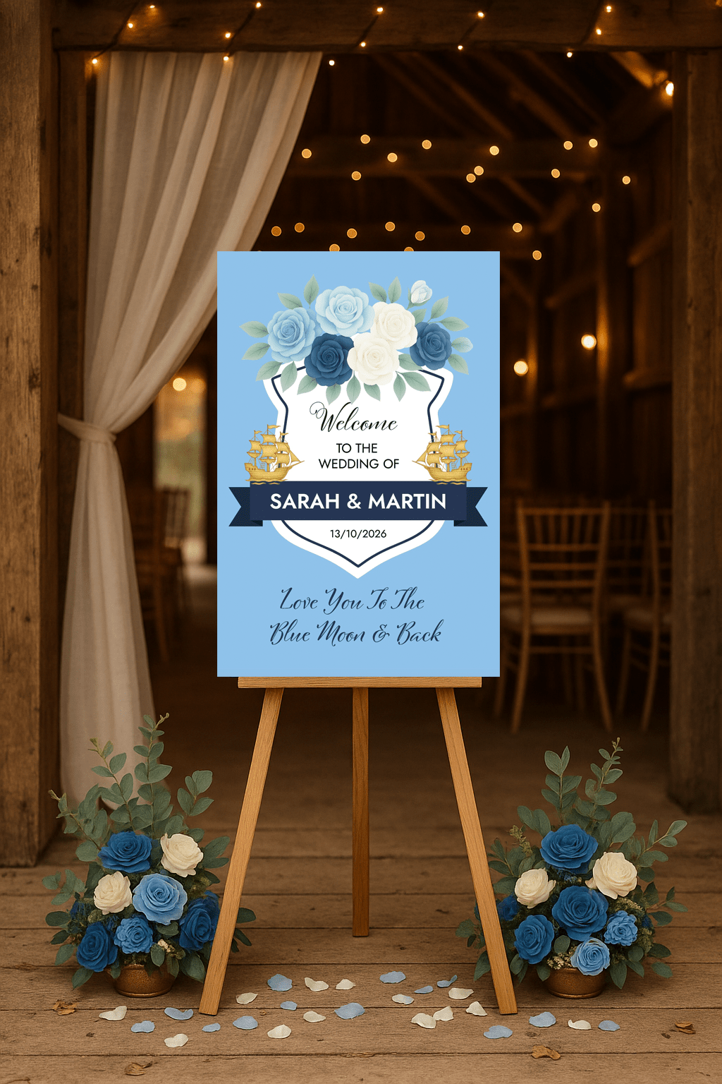 manchester city fans wedding sign