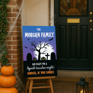 personalised halloween sign spooktacular night
