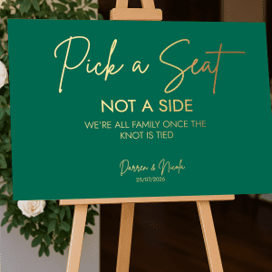 pick a seat emerald green