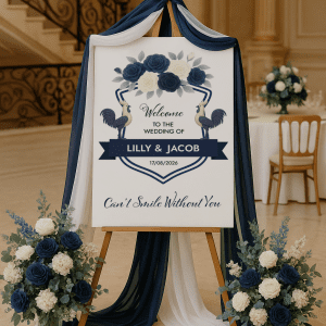 tottenham hotspurs fan wedding sign