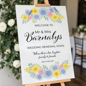 wedding renewal sign