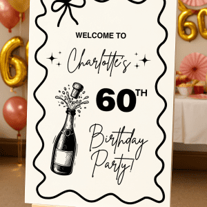 60th birthday sign