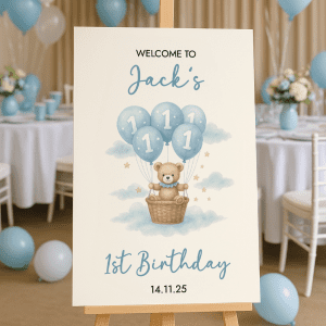 boys 1st birthday sign