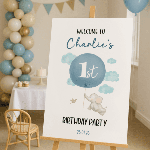 boys first birthday sign