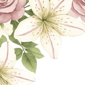 custom lillies wedding sign 1