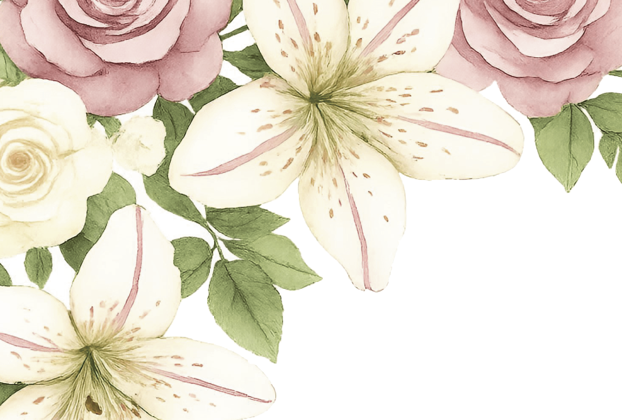 custom lillies wedding sign 1