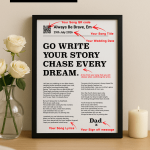 father to bride song gift