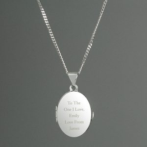 Valentines Locket for Her Personalised