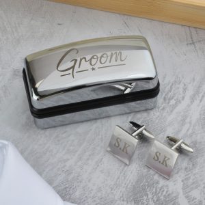 groom personalised cufflinks