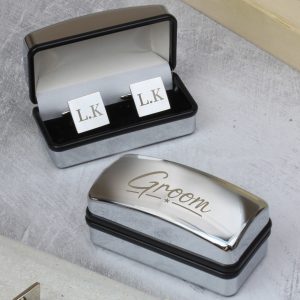 personalised wedding day cufflinks