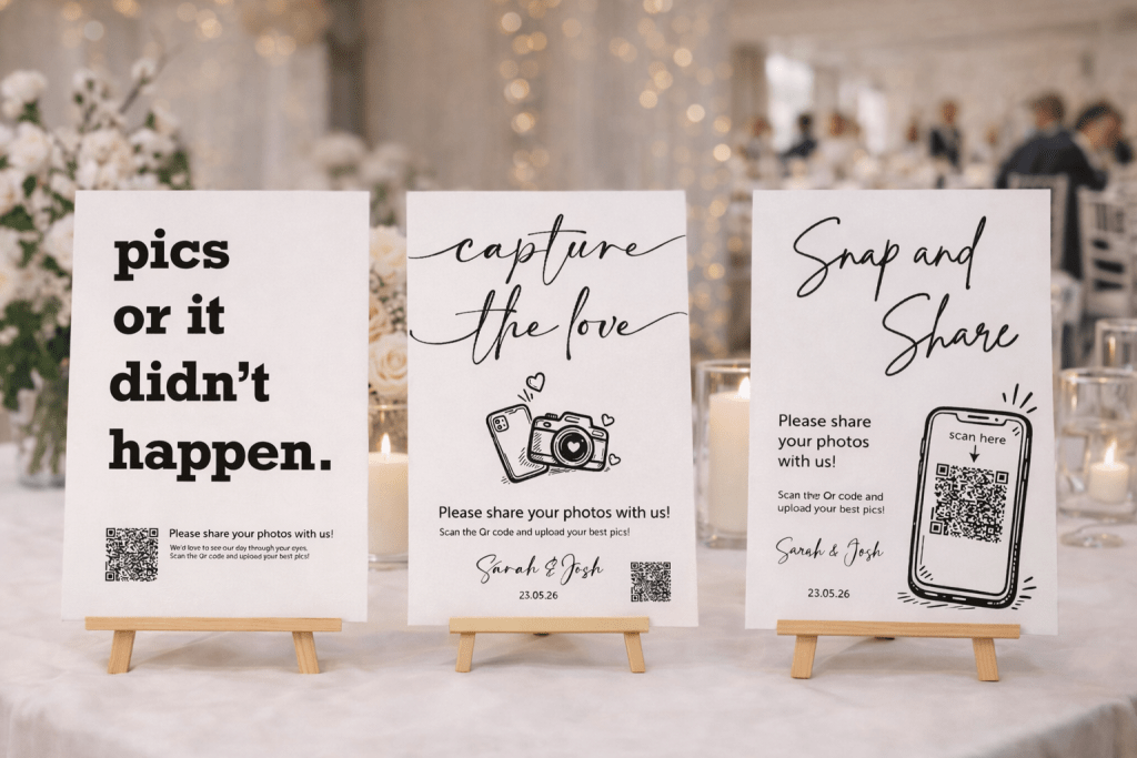 How to Collect Wedding Guest Photos for Free Using a QR Code