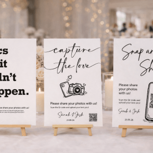 QR Code Photo Sharing Signs