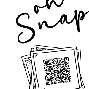 Oh snap QR Code Wedding Sign
