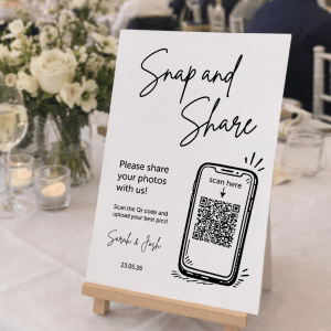 Wedding Photo Sharing QR Sign