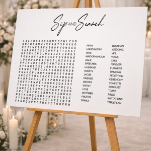 Wedding Puzzle Sign