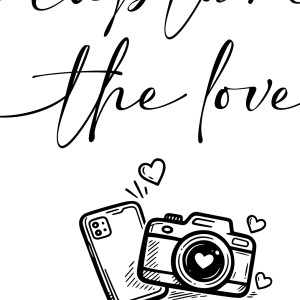 Wedding QR Code Photo Sign for photo sharing