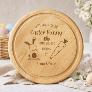 easter bunny wooden board