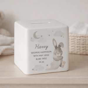 personalised baby money box