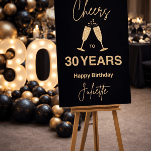 A1 30th Birthday Sign