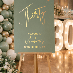 Sage Green 30th Birthday Sign