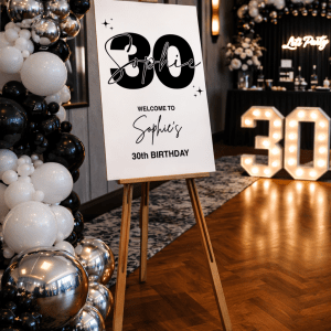 Welcome To My 30th Birthday Sign