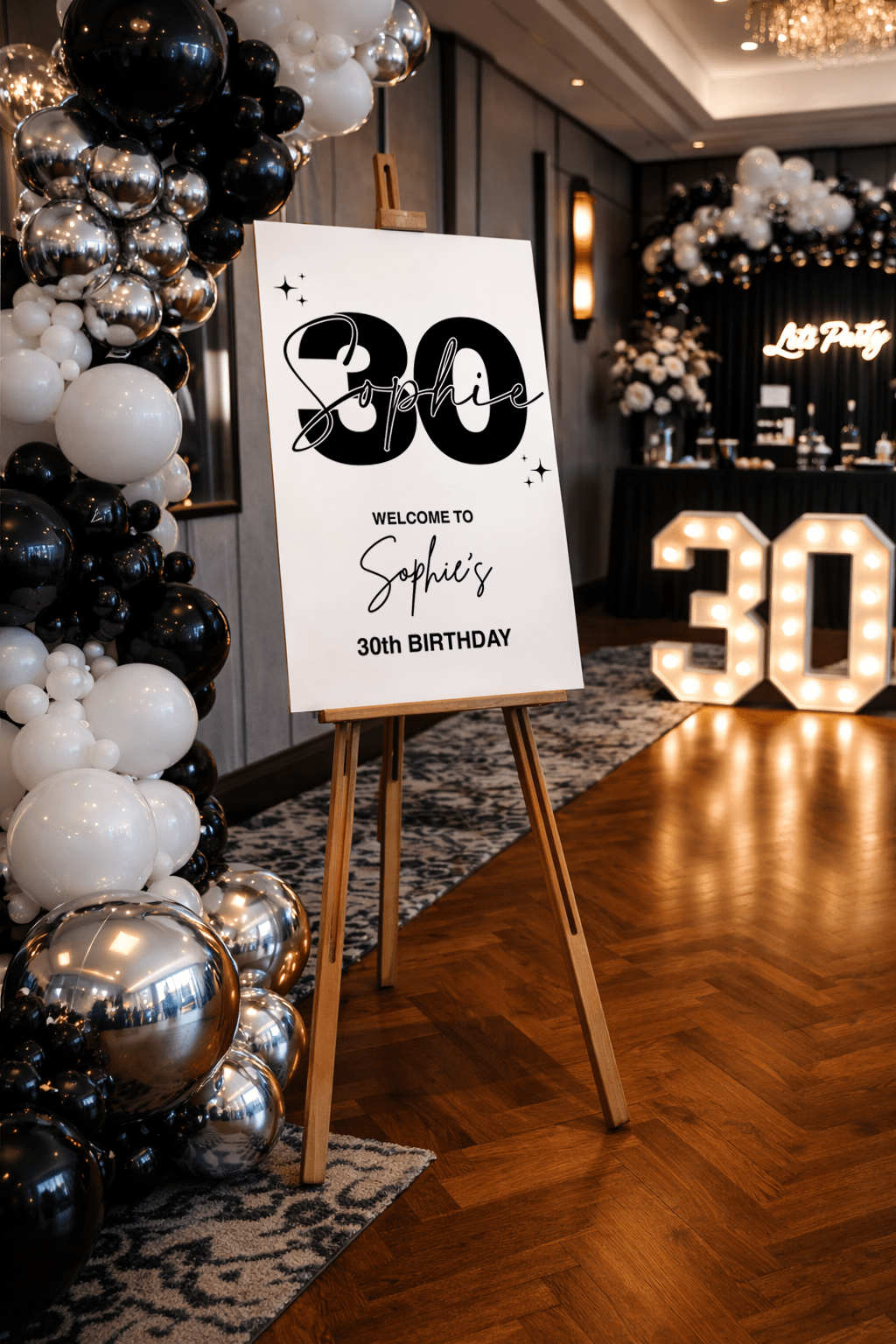 Welcome To My 30th Birthday Sign