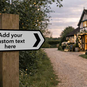 custom wedding street sign