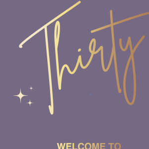 welcome to 30th birthday board