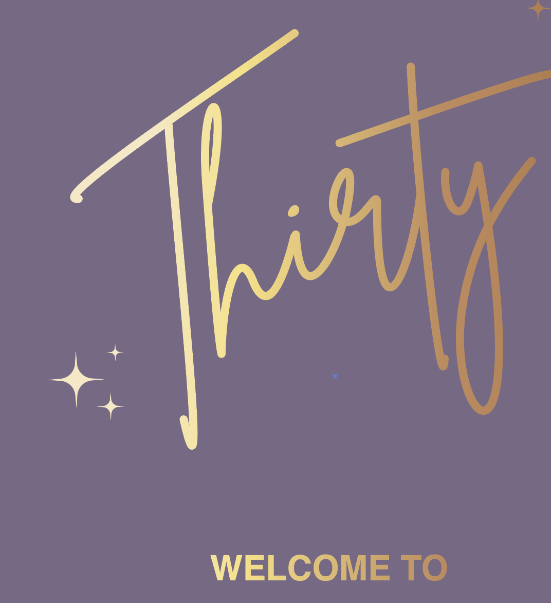 welcome to 30th birthday board