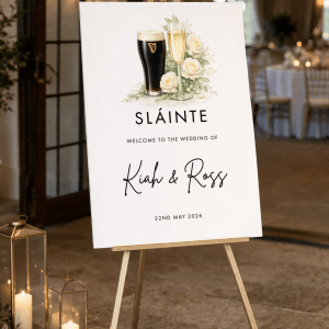 Slainte Wedding Sign