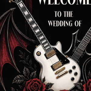 gothic rock wedding board