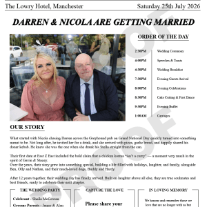 wedding newspaper design 2