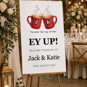yorkshire wedding sign