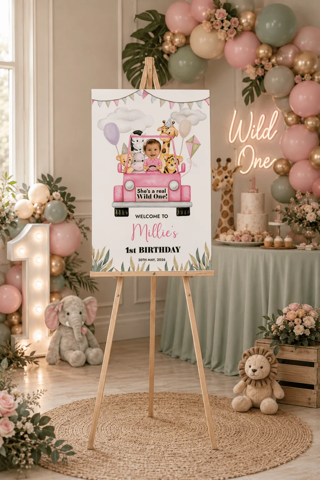 Wild One Sign For Girls