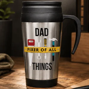 personalised builders travel mug