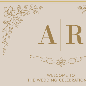 Indian Wedding Welcome Board
