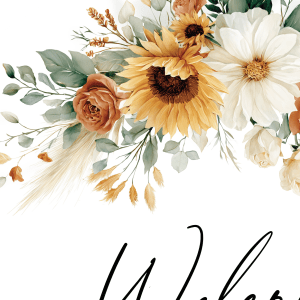 Sunflower and Terracotta Wedding Board